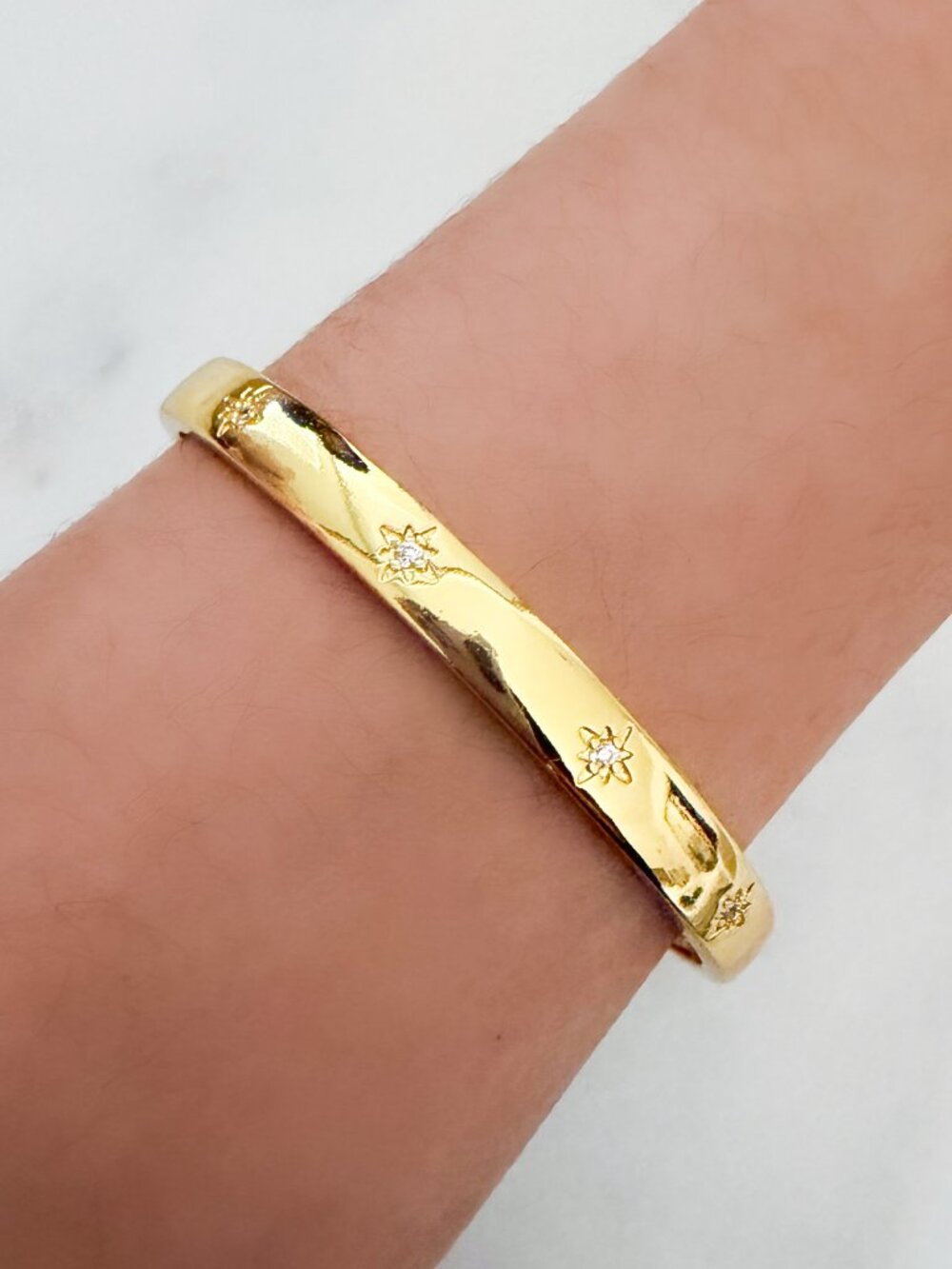 925 Sterling Silver Cuff Bracelet Star Bracelet Celestial Bangle Bracelet - Picture 4 of 14